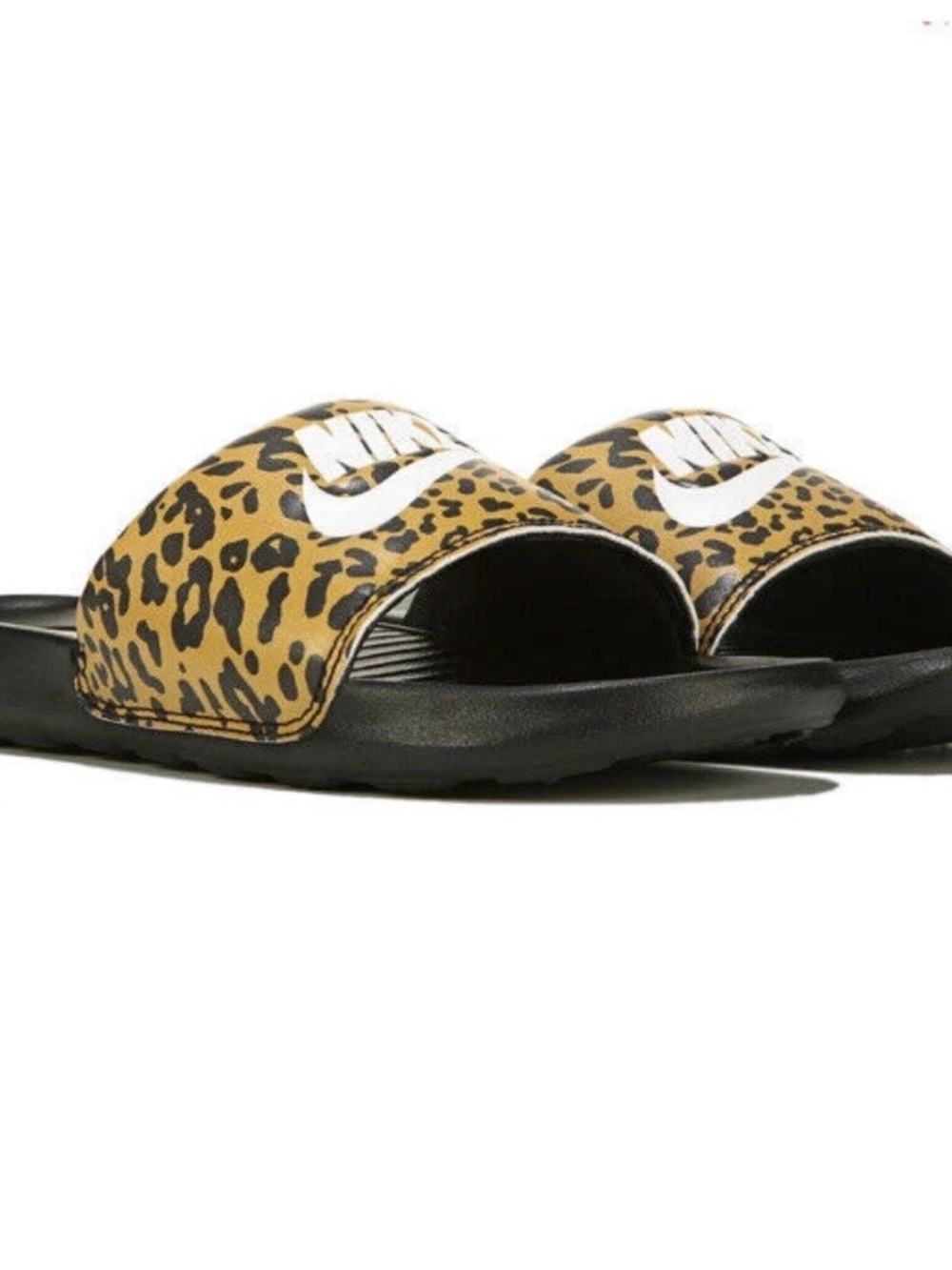 Brand New Nike Leopard-Print Slide Sandals Victori One Size 7 & 8 Beach